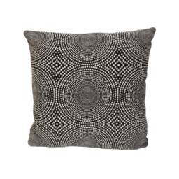 Scion - Kateri Charcoal Soft Concentric Circle Weave Cushion Cover Handmade Throw Pillow Designer Home Decor - thumbnail 2