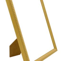 Yellow Wooden Picture Frame Crown Bobbin, Distressed Finish - thumbnail 3