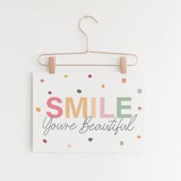 Girls Pastel Nursery Prints, You Are Beautiful Print, Bedroom Quote, Motivational Wall Art, Home Decor - thumbnail 2