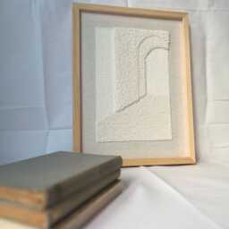 The Door ??n Door, Deep Meaningful Neutral Ecru Home Wall Decor, Affordable 3D Large Sculptural Handwoven - thumbnail 2