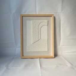 The Door ??n Door, Deep Meaningful Neutral Ecru Home Wall Decor, Affordable 3D Large Sculptural Handwoven - thumbnail 3