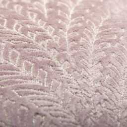 Dull Pink Velvet Euro Sham Cover, Antique Gold Embroidered Leaf Design - Bmcc163 - thumbnail 4