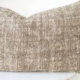 Brown Tribal Hemp Hand Woven Natural Dye Color Pillow Cover - thumbnail 2
