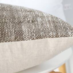 Brown Tribal Hemp Hand Woven Natural Dye Color Pillow Cover - thumbnail 3