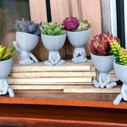 People Planter - Figure Plant Pot Poses , Succulent Pots - thumbnail 2