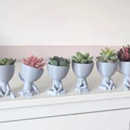 People Planter - Figure Plant Pot Poses , Succulent Pots - thumbnail 3