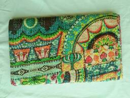 Patchwork New Indian Handmade Kantha Quilt Gudri Blanket Bedspread Throw Size-Multi - thumbnail 1
