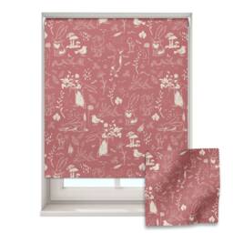 Pink Sketch Hares Roller Blind, Nursery Roller Blind, Guess How Much I Love You, Made To Measure, Blackout Blind