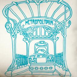 "Paris Art Nouveau Entrance Metro ""Metropolitan" - thumbnail 3