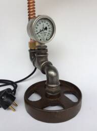 Handmade Steampunk Desk Lamp Vintage Industrial Table Lamp - thumbnail 1