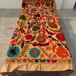Handmade Embroidery, Boho Folk Textile, Decorative Throw For Bedroom Or Living Room - thumbnail 2