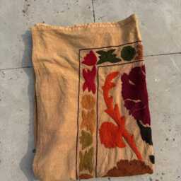 Handmade Embroidery, Boho Folk Textile, Decorative Throw For Bedroom Or Living Room - thumbnail 4