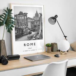 Rome Travel Print Black & White Photographic Wall Art - thumbnail 3