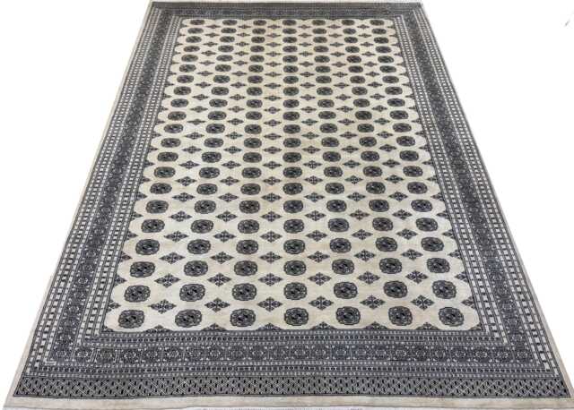 10x14 Beige Color Bokhara Rug - 3.00x4.30 cm Kitchen Woolen Living Room Hand Knotted Wall Turkish - image 1