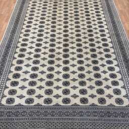10x14 Beige Color Bokhara Rug - 3.00x4.30 cm Kitchen Woolen Living Room Hand Knotted Wall Turkish - thumbnail 2