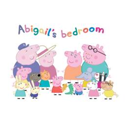 Personalised Peppa Pig Family Wall Sticker, Decal, Decor - thumbnail 2