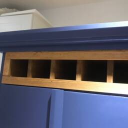 Handcrafted Pantry Larder Custom Farrow & Ball Color, Wine Rack - thumbnail 3