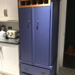Handcrafted Pantry Larder Custom Farrow & Ball Color, Wine Rack - thumbnail 2