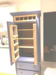 Handcrafted Pantry Larder Custom Farrow & Ball Color, Wine Rack - thumbnail 1