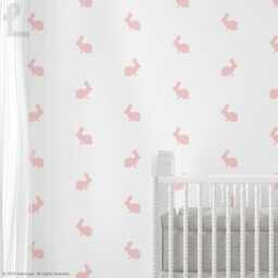 Jack Rabbit Baby Nursery Wall Decal - Easter Bunny Window Display For Retails Caf?? D??cor Wallpaper Stencil Effect Lswp-Ap0013 - thumbnail 3