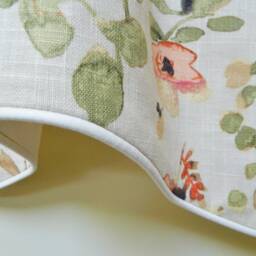 Trend 03367 Spice Floral/Foliage By Vern Yip-Window Valance Corded Lined Scalloped Linen Blend Fabric Made To Order - thumbnail 3