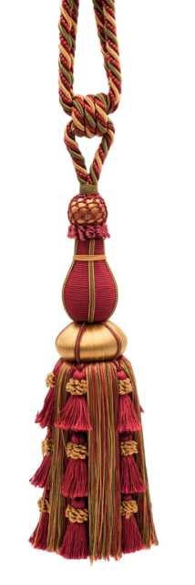 "D??copro Large Elegant Curtain Tassel Tieback, Length 12"", Spread 30" - image 1