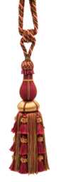 "D??copro Large Elegant Curtain Tassel Tieback, Length 12"", Spread 30" - thumbnail 1