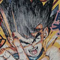 Dragon Ball Z Woven Blanket - Goku Vegeta Anime Tapestry, 100% Cotton Wall Art - thumbnail 3