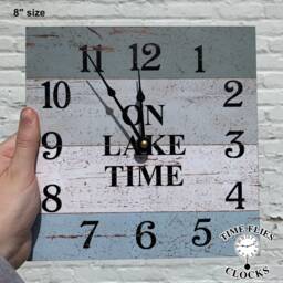 Square Lake Time Clock - Four Color On Clock - thumbnail 3