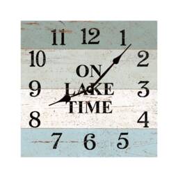 Square Lake Time Clock - Four Color On Clock - thumbnail 1