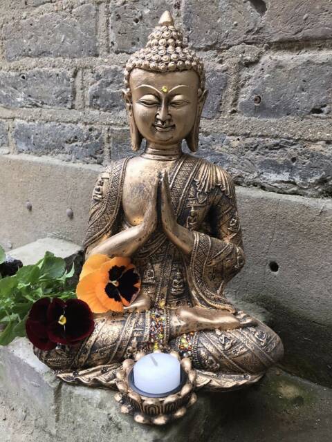 Beautifully Detailed Buddhas T/Lit Statue, Adorned in Swarovski Crystal Elements - image 1