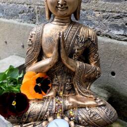 Beautifully Detailed Buddhas T/Lit Statue, Adorned in Swarovski Crystal Elements - thumbnail 3