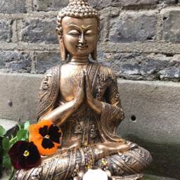Beautifully Detailed Buddhas T/Lit Statue, Adorned in Swarovski Crystal Elements - thumbnail 2