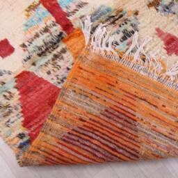 Red Moroccan Rug, Berber Vintage Boujaad Rug 6x9 Ft - thumbnail 4