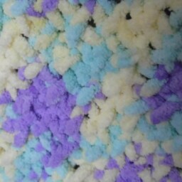 Baby Blanket-Lilac/Aqua/Yellow/Lap Robe/Wheelchair Blanket - thumbnail 3