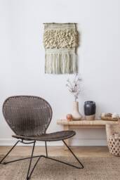 Textured Woven Wall Hanging Wool & Alpaca Tapestry