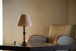 Pleated Beige Lampshade E14, E27, Clip, Lamp Shade For Table Lamp, Sconce, Velvet