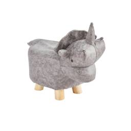 Animal Footstool Hippo Ottoman, Nursery Decor, Living Room Footrest - thumbnail 3