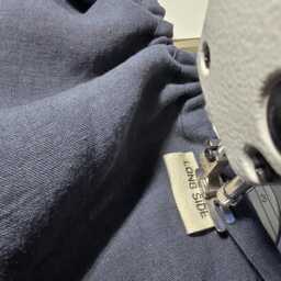 Midnight Blue Linen Fitted Sheet, Stonewashed Bedding - thumbnail 2