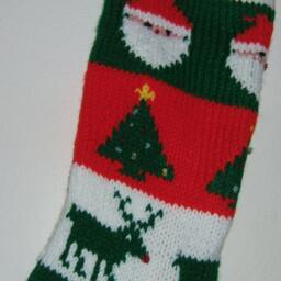 Personalized Hand Knitted Christmas Stocking - thumbnail 3