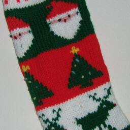 Personalized Hand Knitted Christmas Stocking - thumbnail 2
