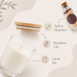 Friendship Personalized Soy Wax Candle, Vegan Eco-Friendly Home Fragrance - thumbnail 2