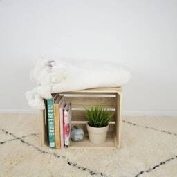 Super Soft Blanket - White Pom Blanket Handmade Moroccan Pompoms Tassels -Moroccan For Gift, New Home Gift - thumbnail 2
