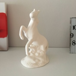 Ceramic Horse Sculpture, Ready To Paint, Handmade Horse, Figures, White Gift For Kids, Christmas Gifts, Paint - thumbnail 2