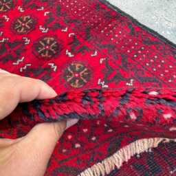 Gorgeous 2'7x8'6 Bukhara Runner Rug - Authentic Hand-Knotted Woolen High Pile Tribal , Oriental Design Cozy Home Decor Rug - thumbnail 4