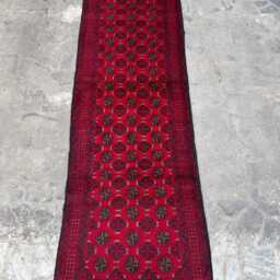 Gorgeous 2'7x8'6 Bukhara Runner Rug - Authentic Hand-Knotted Woolen High Pile Tribal , Oriental Design Cozy Home Decor Rug - thumbnail 2