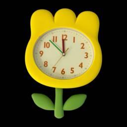 Tulip Pendulum Clock Whimsical Floral Wall Decor - thumbnail 3