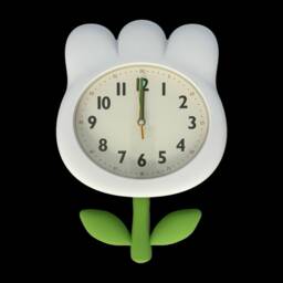 Tulip Pendulum Clock Whimsical Floral Wall Decor - thumbnail 2
