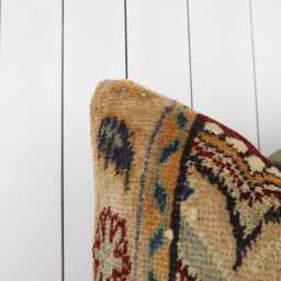 Vintage Turkish Kilim Pillow Cover 20x20 Inch, Handmade Throw - thumbnail 3