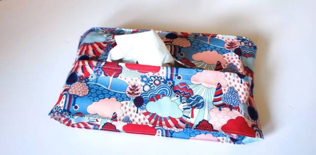 Liberty Print Tissue Box Cover Handmade Cotton Decor - image 1